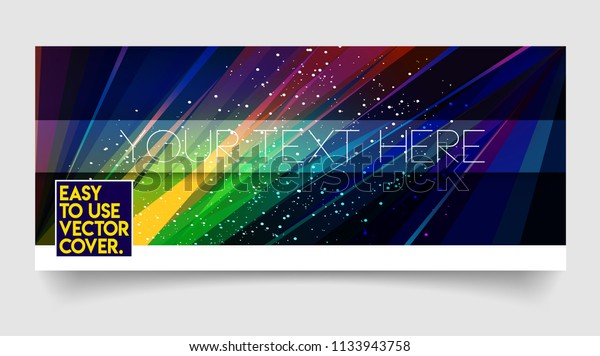 Abstract Colorful Trendy Vector Cover Wallpaper Stock Vector