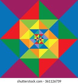 Abstract colorful triangle background 