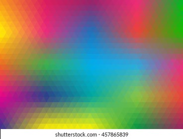 Abstract of colorful triangle background. 