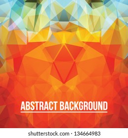 Abstract colorful triangle background for design