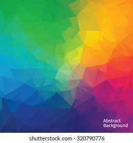 Abstract colorful triangle background for design