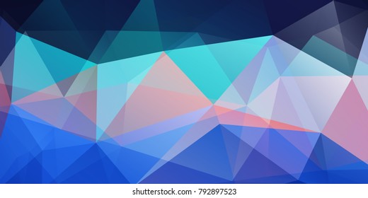 Abstract colorful triangle background for design