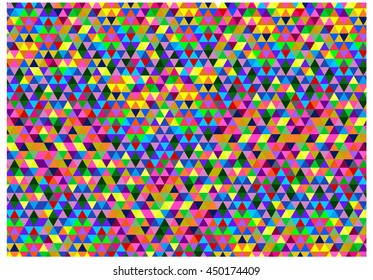 Abstract colorful of triangle background. Illustration.