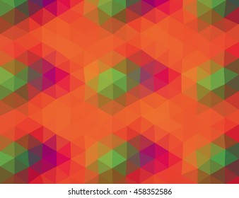 Abstract colorful triangle background, template. - Stock vector
