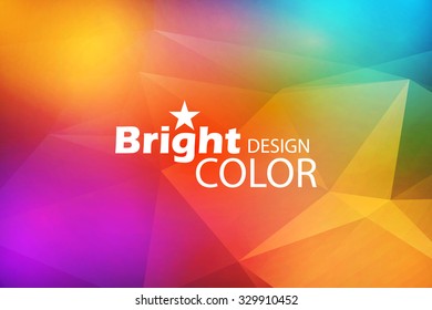 Abstract colorful triangle background. Vector illustration