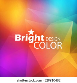 Abstract colorful triangle background. Vector illustration