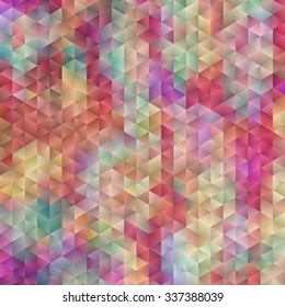 Abstract colorful triangle background vector illustration. Saved in EPS 10 with 1  
transparent object. Hi-res jpeg file included (4000x4000).