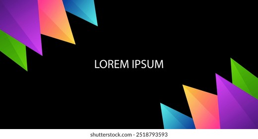 Abstrakte bunte Dreieck Mischung Geometrie Beleuchtung Hintergrund, Technologie oder Business-Thema-Hintergründe.