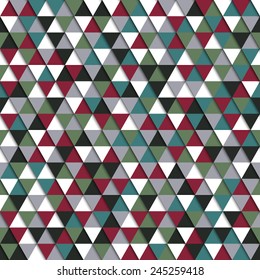 Abstract Colorful Triangle Design Template. Seamless Triangle Colorful Pattern. Vector illustration