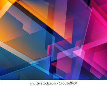 Abstract colorful triangle geometric  background. Shards of broken glass. Vector illustration