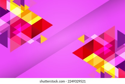 Abstract colorful triangle geometric background