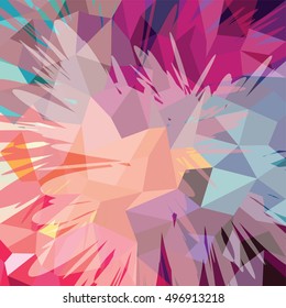 Abstract colorful triangle geometrical background vector illustration