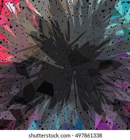 Abstract colorful triangle geometrical background vector illustration