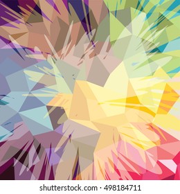 Abstract colorful triangle geometrical background vector illustration