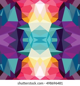 Abstract colorful triangle geometrical background vector illustration