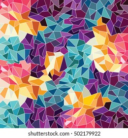 Abstract colorful triangle geometrical background vector illustration