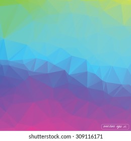 Abstract colorful triangle geometrical Vector backdrop background illustration eps10