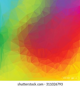 Abstract colorful triangle geometrical Vector background illustration eps10
