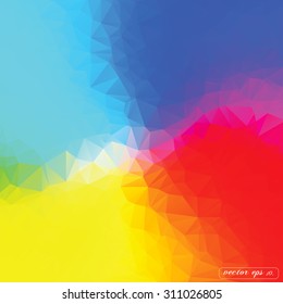Abstract colorful triangle geometrical Vector background illustration eps10