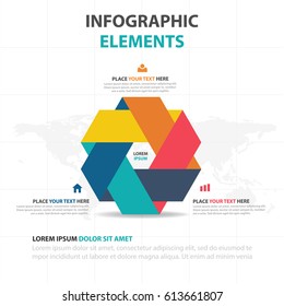 Abstract colorful triangle label business timeline Infographics elements, presentation template flat design vector 