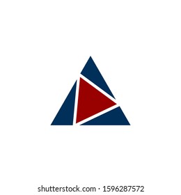 abstract colorful triangle logo vector