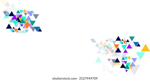 Abstract colorful triangle modern template