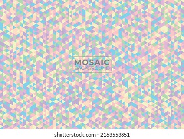 abstract colorful triangle mosaic background