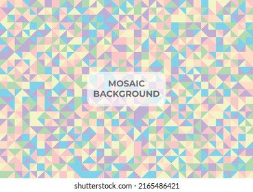 abstract colorful triangle mosaic background