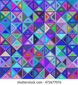 Abstract colorful triangle mosaic background design vector