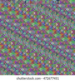 Abstract colorful triangle mosaic background design vector