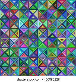 Abstract colorful triangle mosaic background design vector