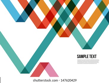 Abstract Colorful Triangle Pattern.  Background , Cover , Layout , Magazine, Brochure , Poster , Website , Name card , etc.