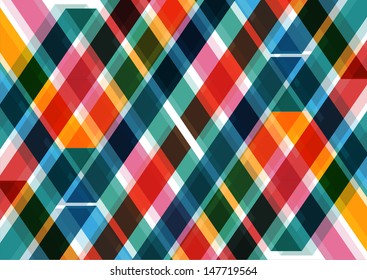 Abstract Colorful Triangle Pattern.  Background , Cover , Layout , Magazine, Brochure , Poster , Website , Name card , etc.