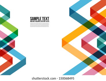 Abstract Colorful Triangle Pattern.  Background , Cover , Layout , Magazine, Brochure , Poster , Website , Name card , etc.