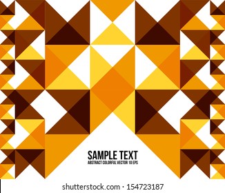Abstract Colorful Triangle Pattern.  Background , Cover , Layout , Magazine, Brochure , Poster , Website , Name card , etc.