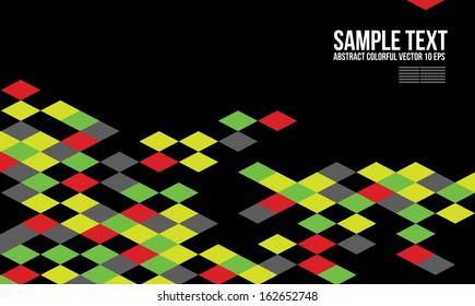 Abstract Colorful Triangle Pattern.  Background , Cover , Layout , Magazine, Brochure , Poster , Website , Name card , etc.