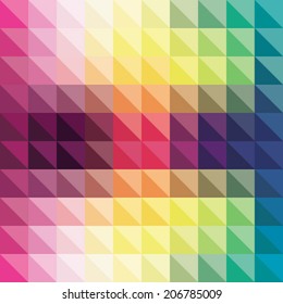 abstract colorful triangle pattern background vector