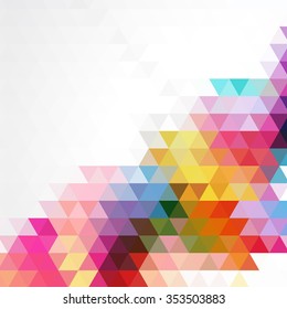 Abstract Colorful Triangle Pattern Background