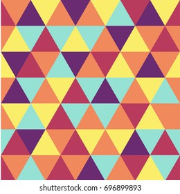 Abstract Colorful Triangle Pattern Background.
