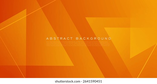 Abstract colorful triangle pattern orange background. Overlap shapes with lines pattern design. Eps10 vector