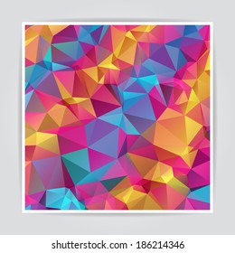 Abstract Colorful Triangle Polygonal vector background