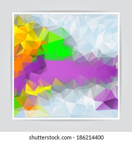 Abstract Colorful Triangle Polygonal vector background