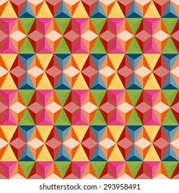 Abstract colorful triangle and rhombus shapes background for any design process