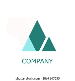 Abstract colorful triangle shape Free Vector