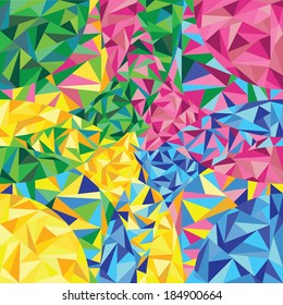 abstract colorful triangles background