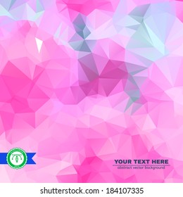 Abstract Colorful Triangles Background for Business Presentation. Vector
