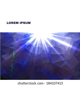 Abstract Colorful Triangles Background for Business Presentation. Vector