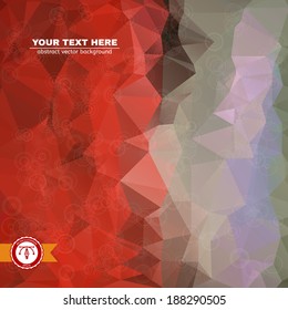 Abstract Colorful Triangles Background for Business Presentation. Vector illustration