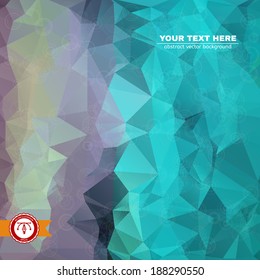 Abstract Colorful Triangles Background for Business Presentation. Vector illustration