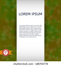 Abstract Colorful Triangles Background for Business Presentation. Vector illustration